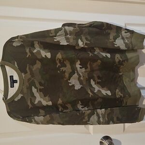 JCrew mercantile camo crew neck sweater